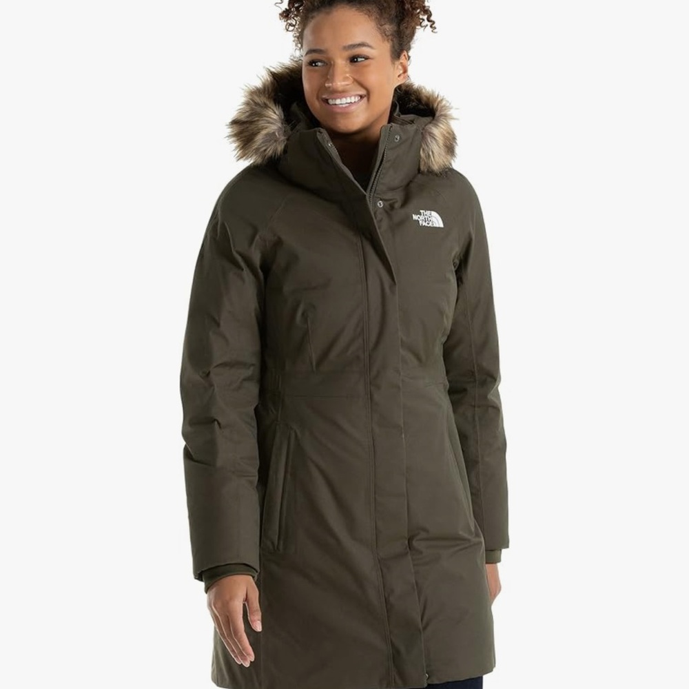 The North Face Down Women's Arctic Parka - Olive / New Taupe Green